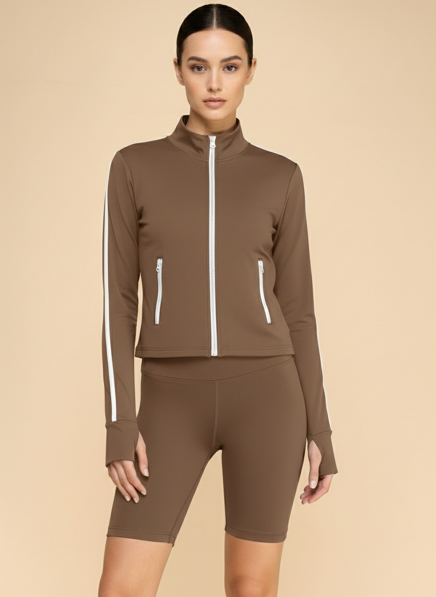 New Mix LU708 mocha loungewear set - wholesale women's matching sets